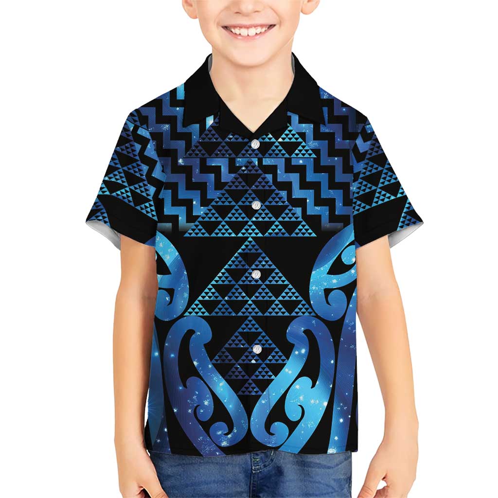 Taniko Motifs Matariki New Zealand Family Matching Mermaid Dress and Hawaiian Shirt NZ Niho Taniwha Poutama