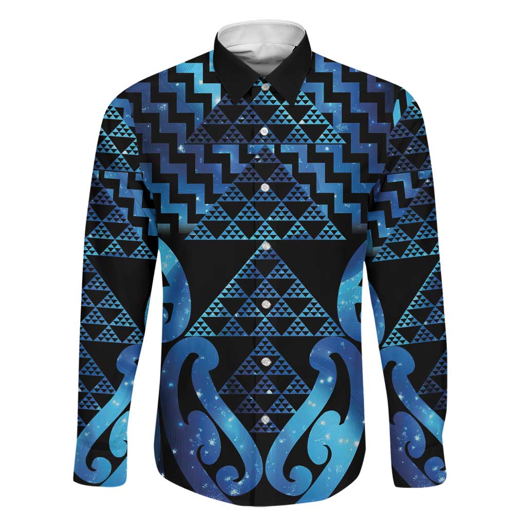 Taniko Motifs Matariki New Zealand Family Matching Puletasi and Hawaiian Shirt NZ Niho Taniwha Poutama