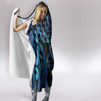 Taniko Motifs Matariki New Zealand Hooded Blanket NZ Niho Taniwha Poutama