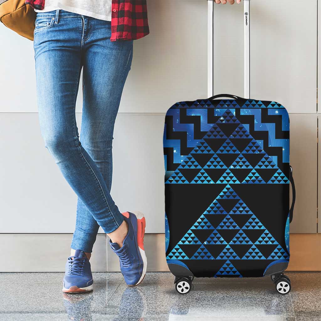 Taniko Motifs Matariki New Zealand Luggage Cover NZ Niho Taniwha Poutama