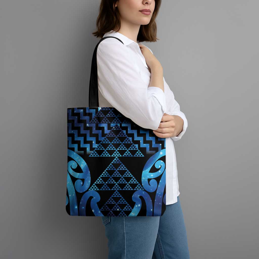 Taniko Motifs Matariki New Zealand Tote Bag NZ Niho Taniwha Poutama LT14 - Polynesian Pride