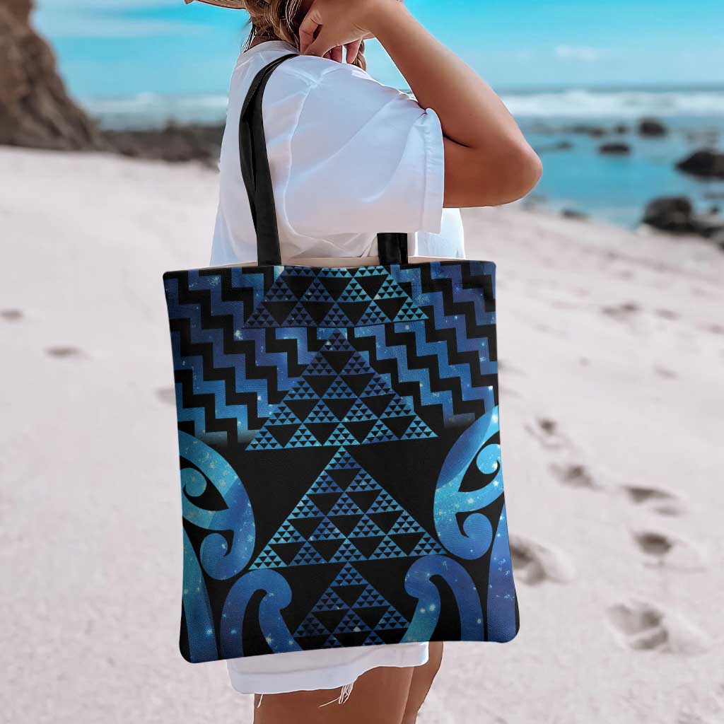 Taniko Motifs Matariki New Zealand Tote Bag NZ Niho Taniwha Poutama LT14 - Polynesian Pride