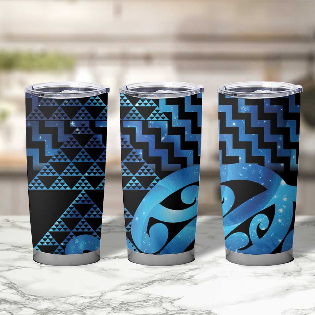 Taniko Motifs Matariki New Zealand Tumbler Cup NZ Niho Taniwha Poutama