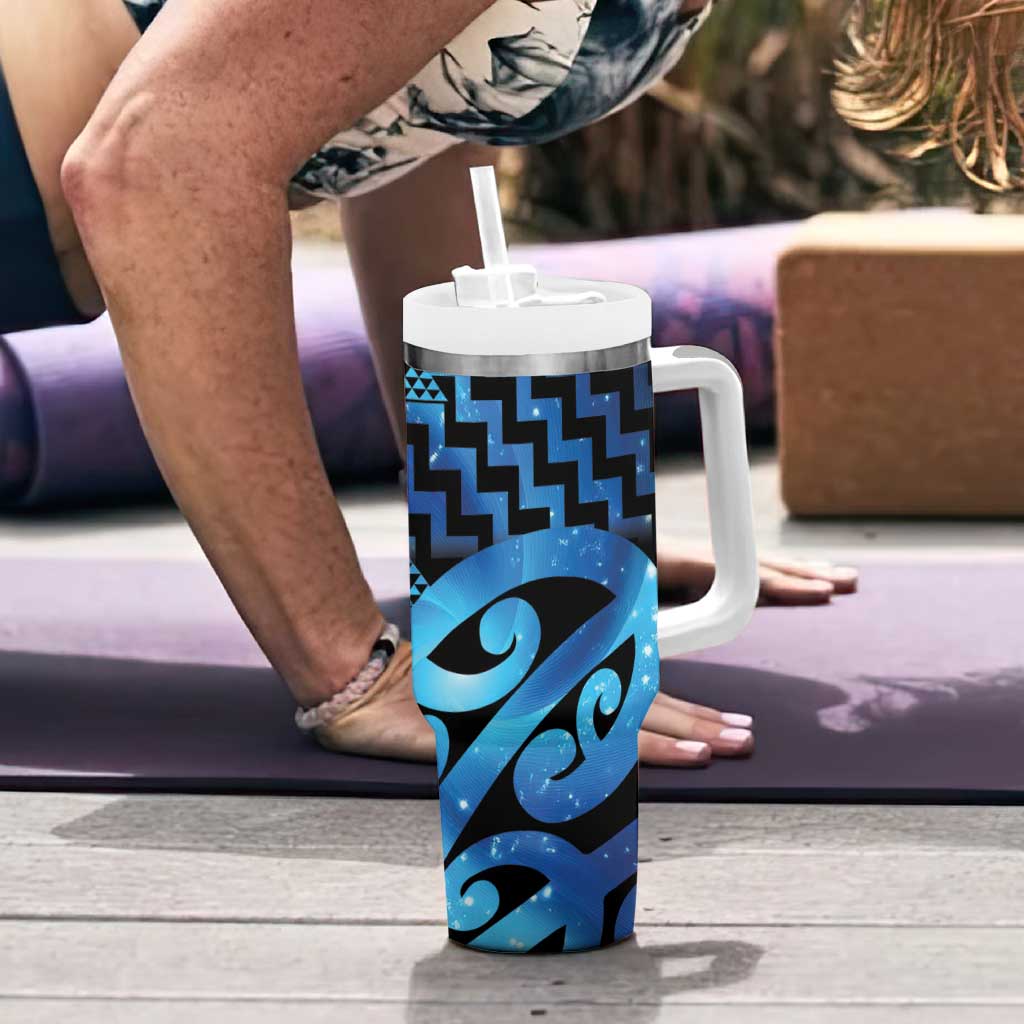 Taniko Motifs Matariki New Zealand Tumbler With Handle NZ Niho Taniwha Poutama LT14 - Polynesian Pride