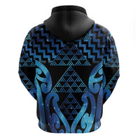 Taniko Motifs Matariki New Zealand Zip Hoodie NZ Niho Taniwha Poutama
