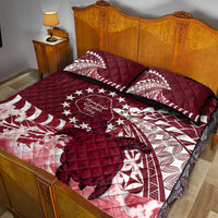 Cook Islands Mangaia Gospel Day Quilt Bed Set Polynesian Art With Sea Turtle