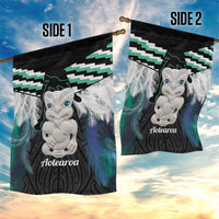 Aotearoa Korowai Motif Garden Flag Hei Tiki Poutama Maori Pattern