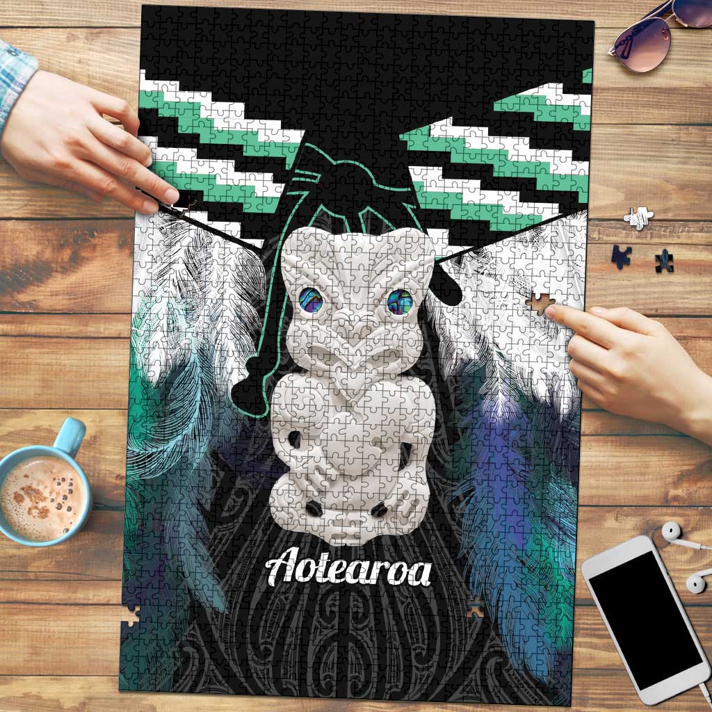 Aotearoa Korowai Motif Puzzle Hei Tiki Poutama Maori Pattern - Polynesian Pride