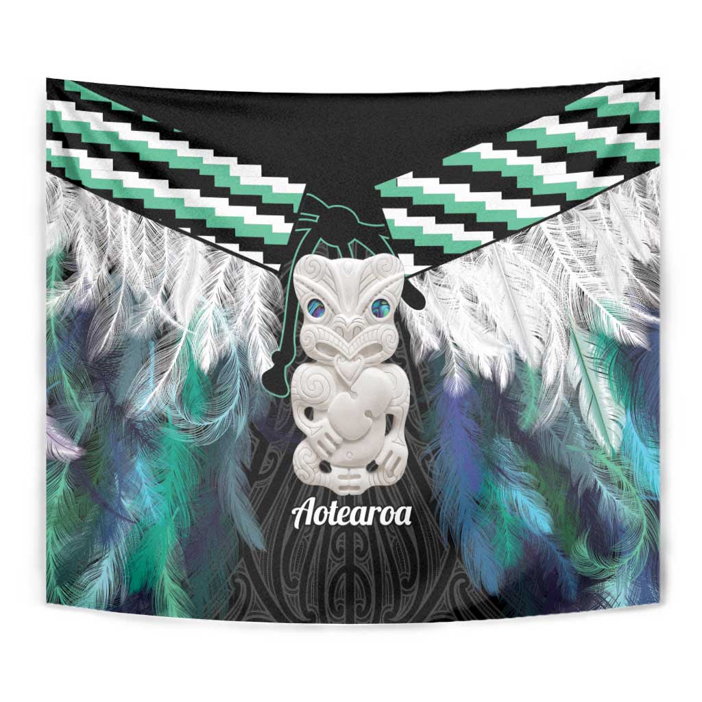 Aotearoa Korowai Motif Tapestry Hei Tiki Poutama Maori Pattern