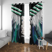 Aotearoa Korowai Motif Window Curtain Hei Tiki Poutama Maori Pattern