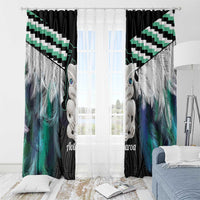 Aotearoa Korowai Motif Window Curtain Hei Tiki Poutama Maori Pattern