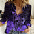 Polynesian Pride King Kamehameha Day Hawaii Women Casual Shirt Polynesia Tribal Kanaka And Hibiscus Purple LT14 Female Purple - Polynesian Pride
