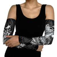 Guam Blue Marlin Fishing Arm Sleeves Guahan Fish Hook Tattoo Black Version