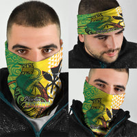 Hawaii Blue Marlin Fishing Neck Gaiter Hawaiian Kanaka Kakau Reggae