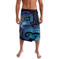 Personalised Blue Marlin Fishing New Zealand Lavalava NZ Kiwi Cowboy Born To Fish LT14 Purple - Polynesian Pride