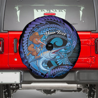 Personalised Blue Marlin Fishing New Zealand Spare Tire Cover NZ Kiwi Cowboy Born To Fish