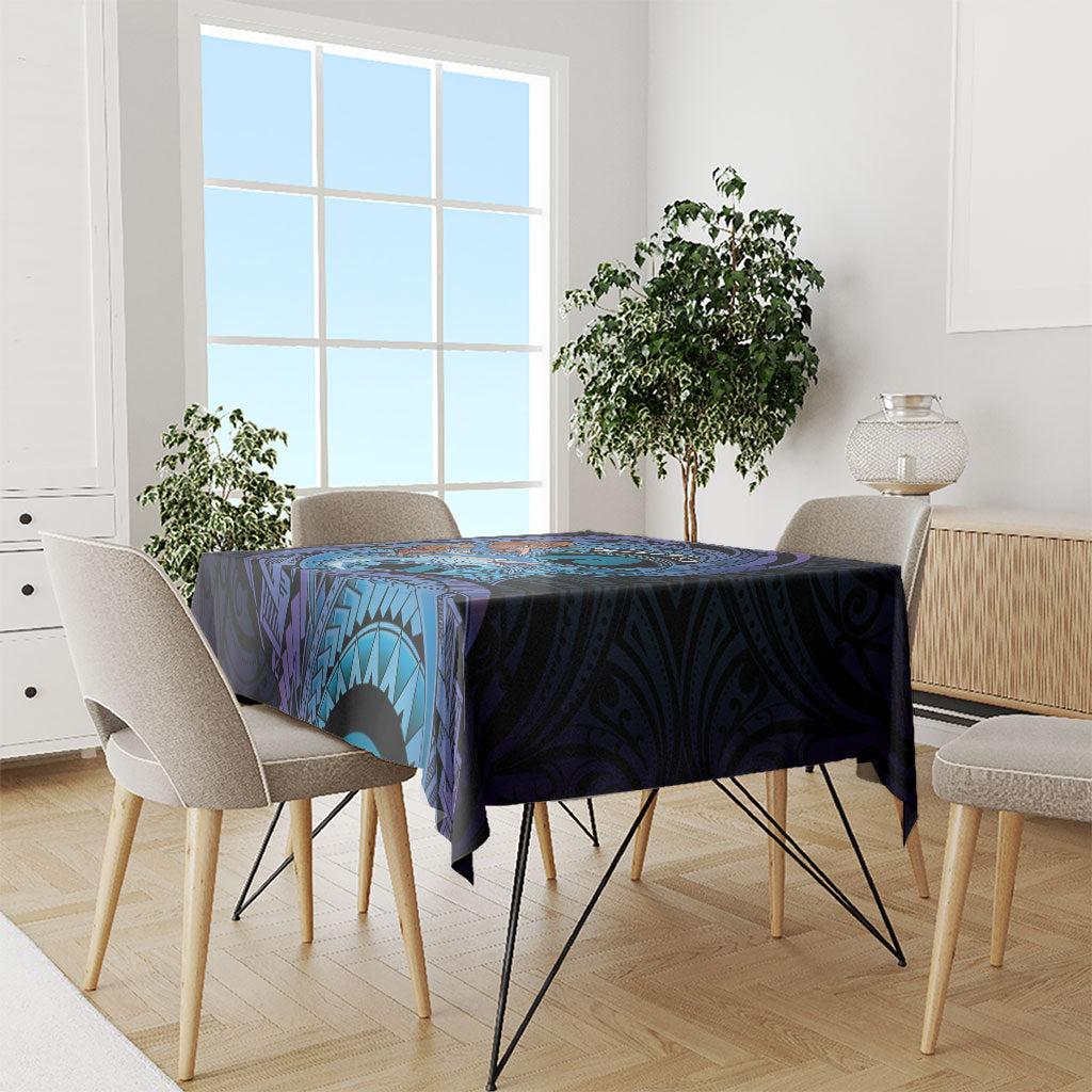 Personalised Blue Marlin Fishing New Zealand Tablecloth NZ Kiwi Cowboy Born To Fish