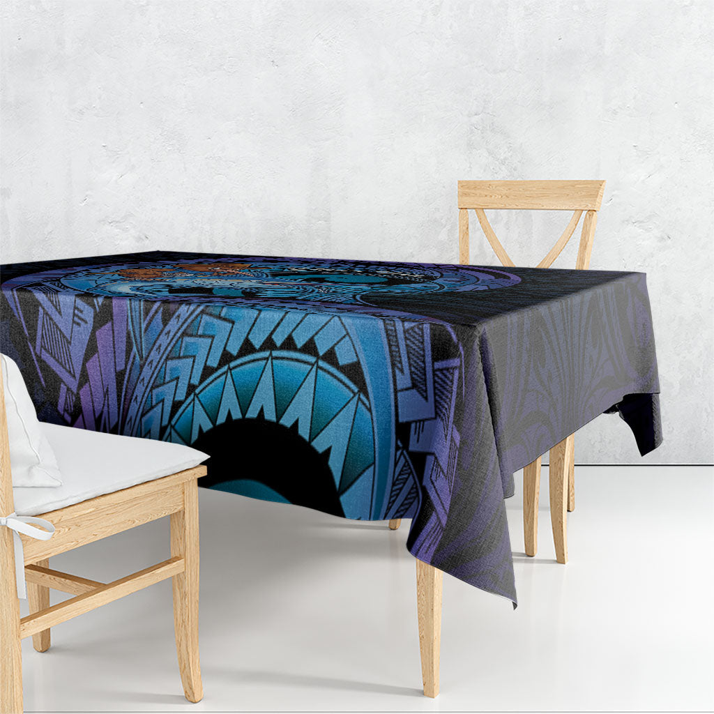 Personalised Blue Marlin Fishing New Zealand Tablecloth NZ Kiwi Cowboy Born To Fish