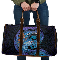 Personalised Blue Marlin Fishing New Zealand Travel Bag NZ Kiwi Cowboy Born To Fish