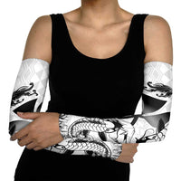 Japan And Hawaii Arm Sleeves Sakura Koi Fish Hawaiian Lei Kanaka - Polynesian Pride