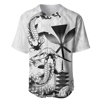 Japan And Hawaii Baseball Jersey Sakura Koi Fish Hawaiian Lei Kanaka - Polynesian Pride