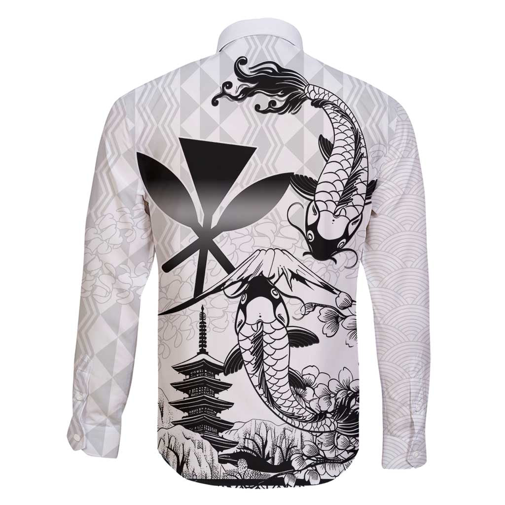 Japan And Hawaii Family Matching Mermaid Dress and Hawaiian Shirt Sakura Koi Fish Hawaiian Lei Kanaka - Polynesian Pride