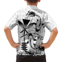 Japan And Hawaii Family Matching Puletasi and Hawaiian Shirt Sakura Koi Fish Hawaiian Lei Kanaka - Polynesian Pride
