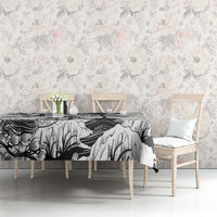 Japan And Hawaii Tablecloth Sakura Koi Fish Hawaiian Lei Kanaka - Polynesian Pride