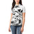 Japan And Hawaii Women Polo Shirt Sakura Koi Fish Hawaiian Lei Kanaka - Polynesian Pride