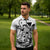 Japan And Hawaii Zipper Polo Shirt Sakura Koi Fish Hawaiian Lei Kanaka - Polynesian Pride