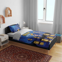 Japan Obon Festival Bedding Set Sakura Lanterns With Bon Dance - Polynesian Pride