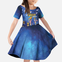 Japan Obon Festival Family Matching Puletasi and Hawaiian Shirt Sakura Lanterns With Bon Dance - Polynesian Pride