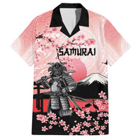 Personalised Japan Samurai Warrior Hawaiian Shirt Japanese Cherry Blossom Polynesian Pattern LT14 Pink - Polynesian Pride