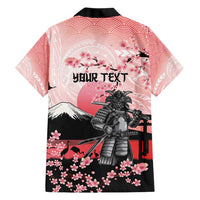 Personalised Japan Samurai Warrior Hawaiian Shirt Japanese Cherry Blossom Polynesian Pattern LT14 - Polynesian Pride