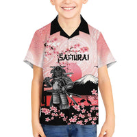 Personalised Japan Samurai Warrior Hawaiian Shirt Japanese Cherry Blossom Polynesian Pattern LT14 - Polynesian Pride