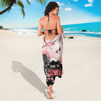 Personalised Japan Samurai Warrior Sarong Japanese Cherry Blossom Polynesian Pattern - Polynesian Pride