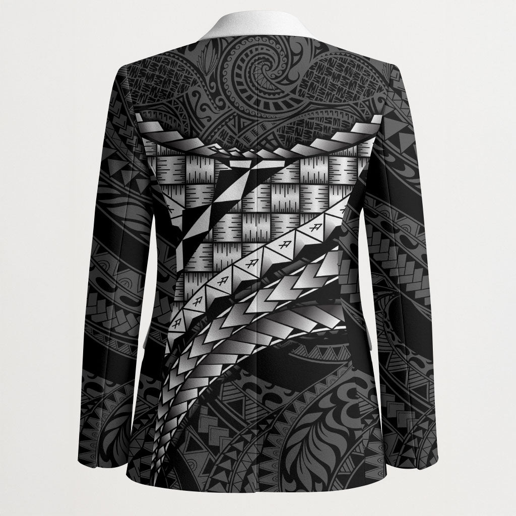 Hawaii Lauhala Tattoo Blazer Hawaiian Hala Leaf Weaving