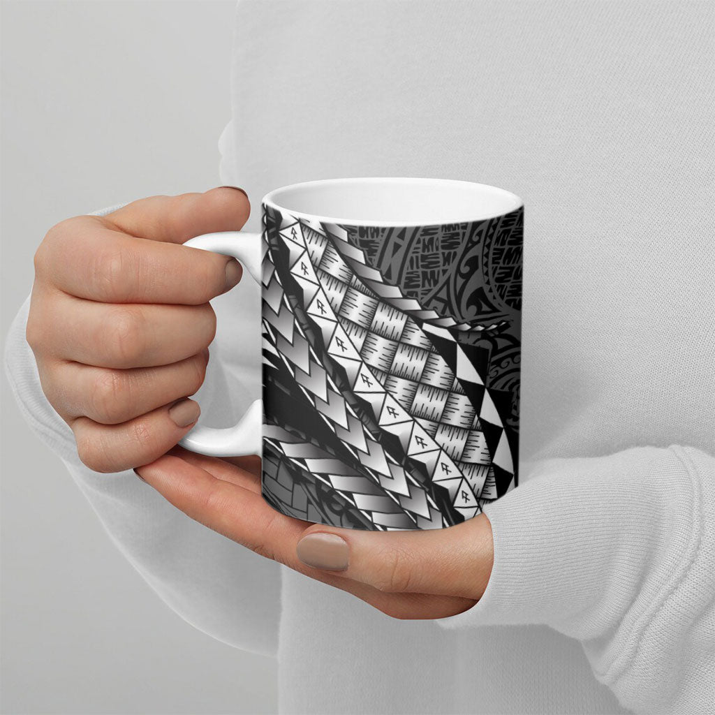 Hawaii Lauhala Tattoo Ceramic Mug Hawaiian Hala Leaf Weaving