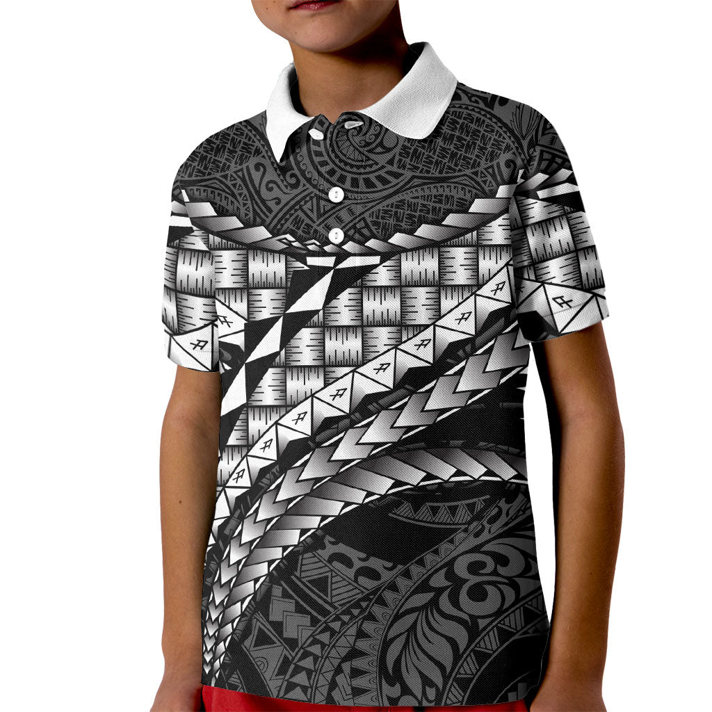 Hawaii Lauhala Tattoo Kid Polo Shirt Hawaiian Hala Leaf Weaving