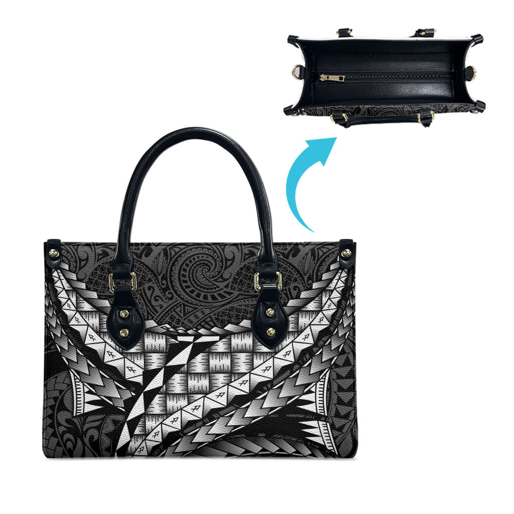 Hawaii Lauhala Tattoo Leather Bag Hawaiian Hala Leaf Weaving