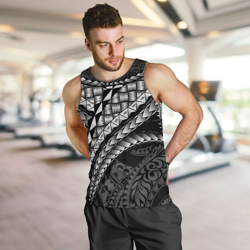 Hawaii Lauhala Tattoo Men Tank Top Hawaiian Hala Leaf Weaving
