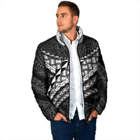 Hawaii Lauhala Tattoo Padded Jacket Hawaiian Hala Leaf Weaving