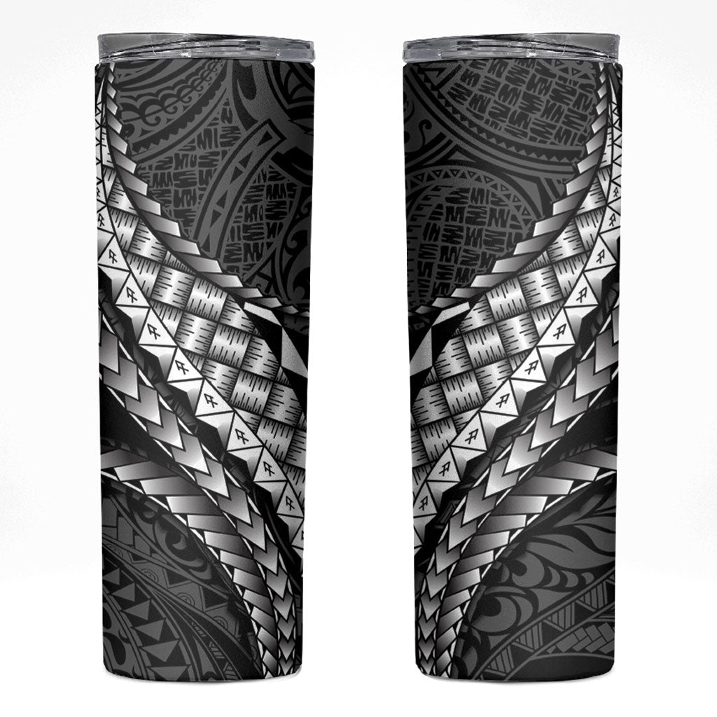 Hawaii Lauhala Tattoo Skinny Tumbler Hawaiian Hala Leaf Weaving