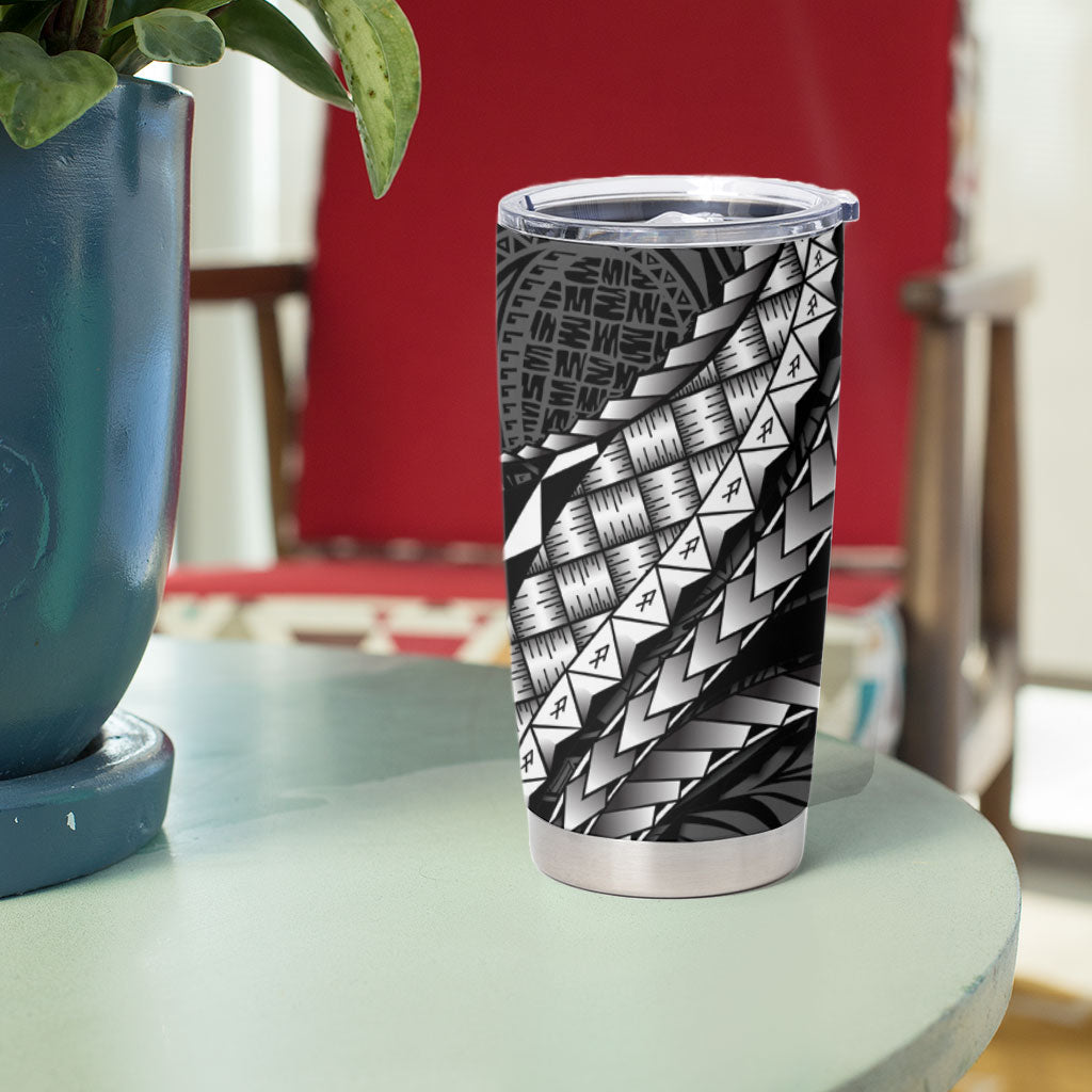 Hawaii Lauhala Tattoo Tumbler Cup Hawaiian Hala Leaf Weaving