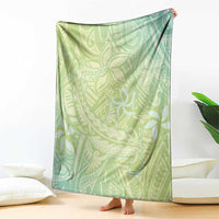 Baby Green Gradient Polynesia Blanket Hawaiian Tribal Hammerhead Shark Tattoo