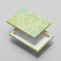 Baby Green Gradient Polynesia Canvas Wall Art Hawaiian Tribal Hammerhead Shark Tattoo