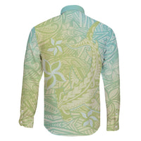 Baby Green Gradient Polynesia Family Matching Mermaid Dress and Hawaiian Shirt Hawaiian Tribal Hammerhead Shark Tattoo