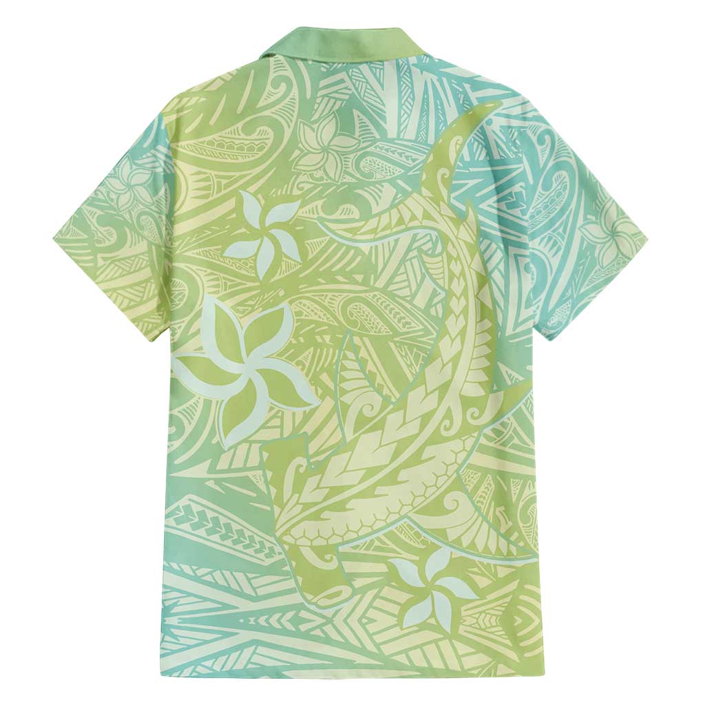 Baby Green Gradient Polynesia Family Matching Tank Maxi Dress and Hawaiian Shirt Hawaiian Tribal Hammerhead Shark Tattoo