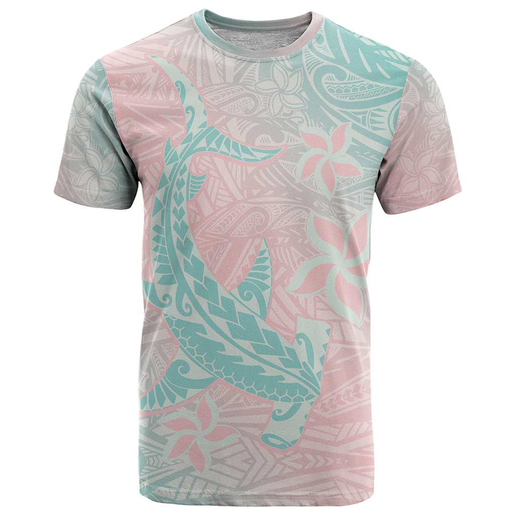 Baby Pink Gradient Polynesia T Shirt Hawaiian Tribal Hammerhead Shark Tattoo LT14 Baby Pink - Polynesian Pride