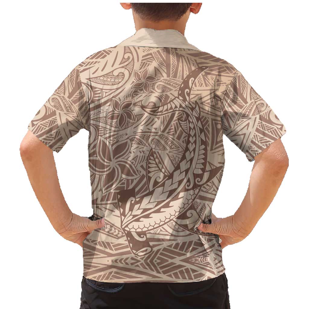 Pink Gradient Polynesia Family Matching Mermaid Dress and Hawaiian Shirt Hawaiian Tribal Hammerhead Shark Tattoo